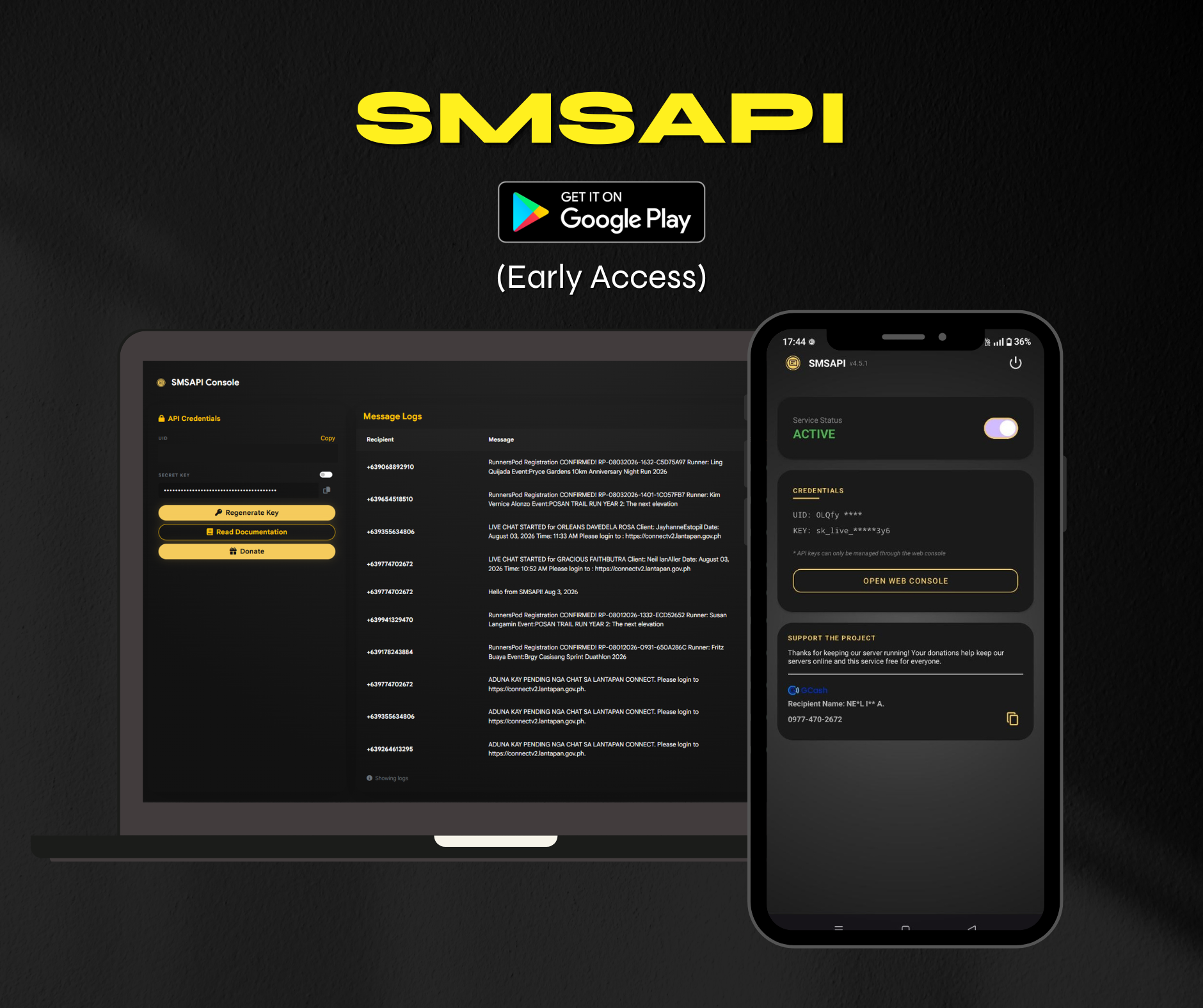 SMSAPI project preview